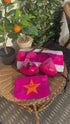 Triangel-Bikini Pailletten Far West Pink PIN-UP STARS